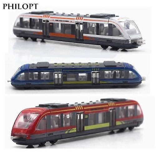 Simulation Alloy Metal High Speed Rail Diecast Train Toy Model Educational Toys Boys Children Train Alloy Model Car Toys Gift-Couleur aléatoire 1 pièce