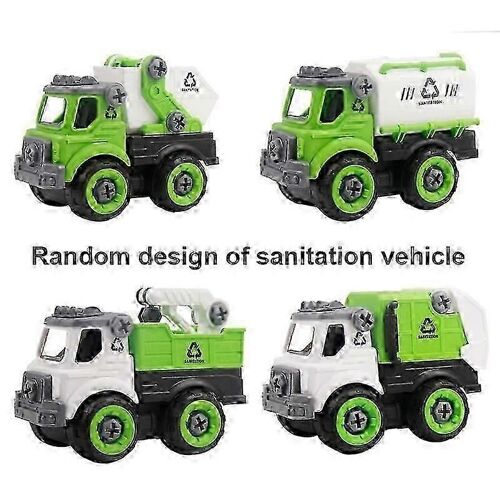 New Children's Disassembly And Assembly Engineering Sanitation Toy Car DIY Detachable-02 1 pièce