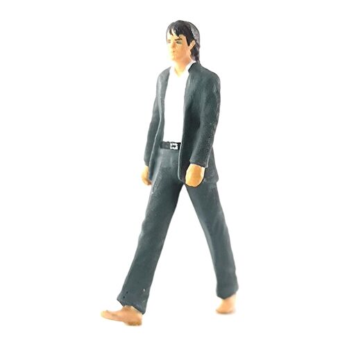 1:64 Character Diorama Band Member Figures Model Street Railway Children Toy dark gray