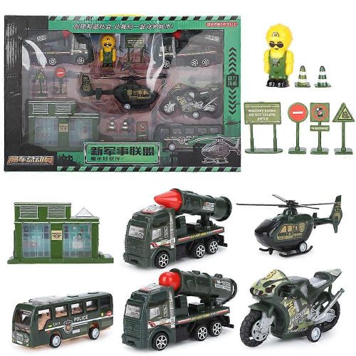 Hautement Simulation Avion Véhicules Militaires Modèle De Voiture Ensemble De Jouets Cadeau Pour Les Enfants