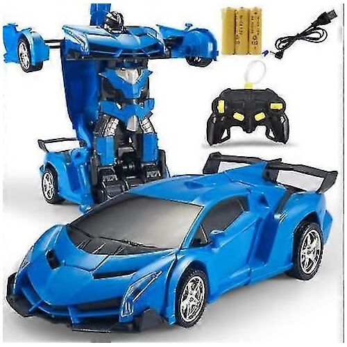 Children's Deformation Robot Remote Control CarRemote Control Car-bleu