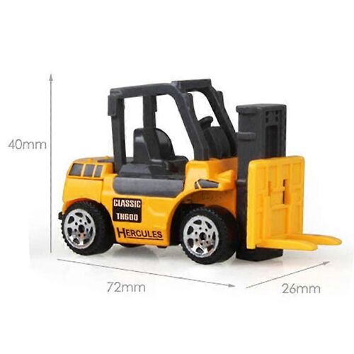 Alloy Engineering Car Model Tractor Toy Vehicles Farmer Vehicle Belt Boy Toy Car Model Gift for Children Kids Toys Model Car-WJ23-Chariot élévateur