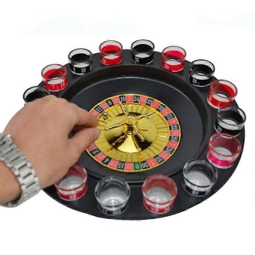 Jeu De Roulette À Boire, Jeu De Roulette Russe, Jeu De Vin, Jeu De Rotation De Roulette-Noir