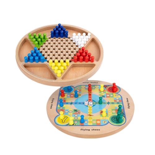 Gobang Jeu Familial Non Toxique Et Respectueux De L'environnement Avec Échecs, Ludo, Dames Chinoises, Jouets Pour Enfants-1