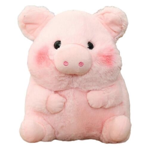Lapin Pingouin Singe Vache Éléphant Assis Gros Animal Poupée Peluche Jouet Forêt Poupée-cochon rose