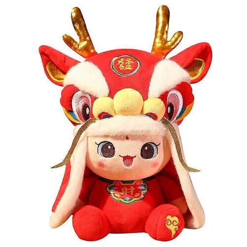 Poupée mascotte en peluche, cadeau de fête du Nouvel An, poupée dragon du zodiaque