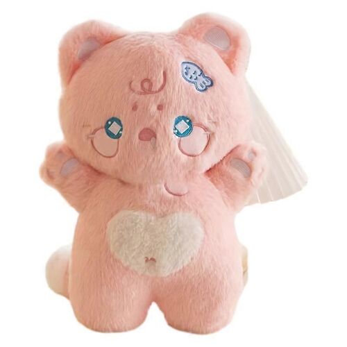 Poupée chat d'amour, cadeau de vacances pour petite amie, jouet en peluche-Rose