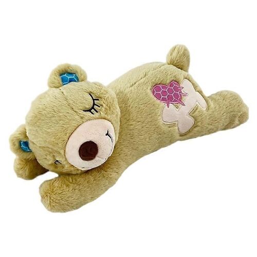 Peluche Pour Animal De Compagnie, Jouet Apaisant En Forme De Battement De Coeur, Compagnon Anxieux, Ours, Agneau, Chien-Jaune