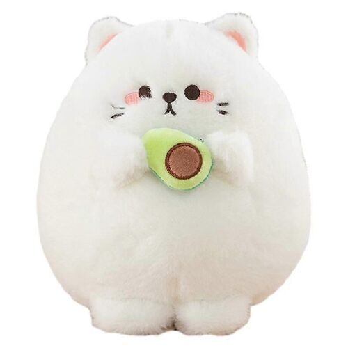 Poupée en peluche avocat, poupée chat de dessin animé, film d'animation, jouets périphériques, machine à griffes-Blanc