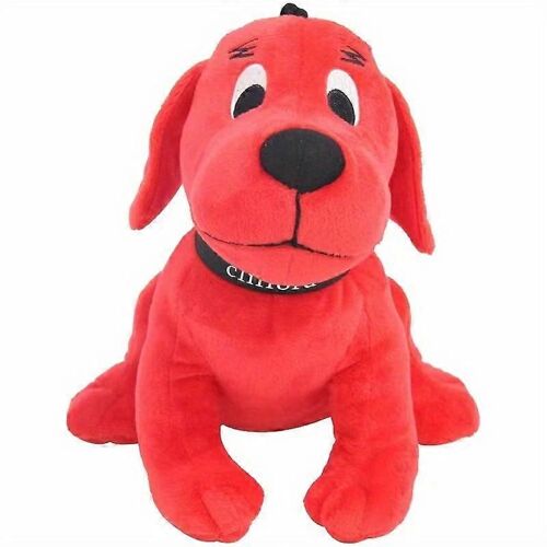 Poupée chiot rouge debout et assise en peluche, cadeau de poupée-position assise