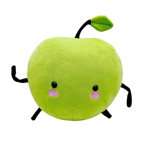 Poupée créative en peluche pour enfants, simulation de pomme, cadeau pour enfants-vert