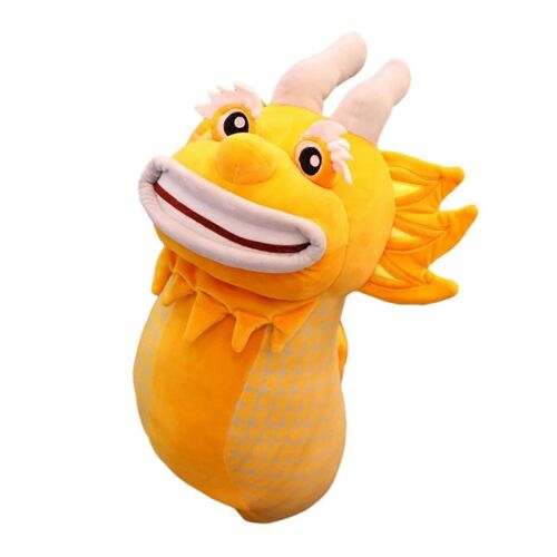 Poupée dragon chinoise créative en peluche, poupée Xiaolong, oreiller en chiffon-35CM