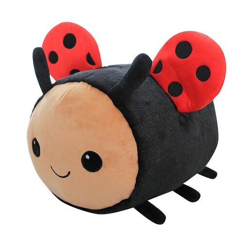 Jouets éducatifs grande abeille jaune sept étoiles coccinelle poupée jouet en peluche pour enfants-30CMCoccinelle