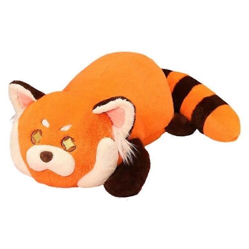 Peluche panda roux mignon, simulation d'oreiller, doux et mignon, long panda roux, poupées pour enfants et filles