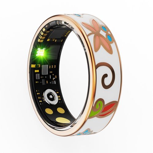Bague Connectée Rose Gold Suivi Santé Cardio Sommeil Etanche Taille 12 Yonis