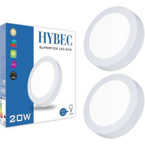 Tianyi-- Plafonnier Led 20w, Plafonnier Salle De Bain, Plafonnier Led Cuisine, Plafond Led Salle De Bain 20w, Lampe Led Plafond, Luminaire Plafonnier Led Blanc Froid 6500k 20w (Pack 2)