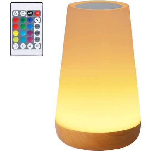 Lampe De Chevet, Veilleuse Enfant Led Lampe D'ambiance Chambre Lampe Nuit Tactile Avec 13 Couleurs, Rechargeable, Lampe De Table Télécommande Pour Decoration Chambre À Coucher Salon Camping