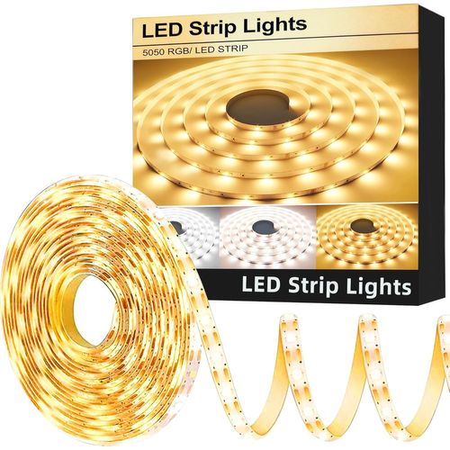 Kalanka-Bande Led 5 M 150 Led, Température De Couleur 3000 K-6000 K, Peut Changer De Couleur, Lumière Ruban Lumineux Pour Décoration Intérieure, Lumières Led Pour Maison, Bar, Fête, Raccourcissable E