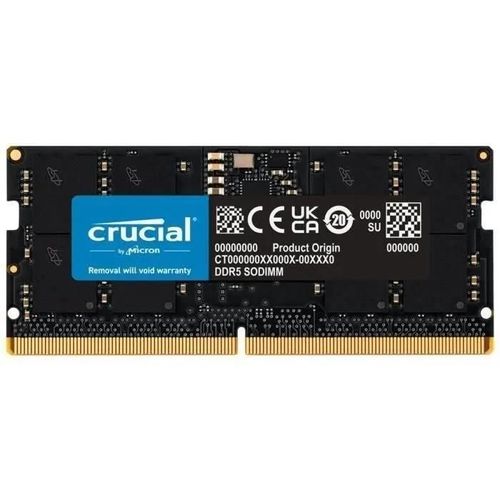 Crucial - DDR5 - module - 16 Go - SO DIMM 262 broches - 4800 MT/s / PC5-38400 - CL40 - 1.1 V - mémoire sans tampon - non ECC