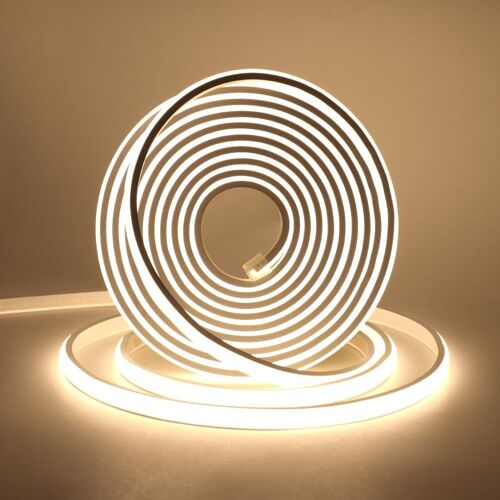 220V Flexible Ruban LED Néon,COB LED Bande Lumineuse,IP67 Waterproof Néon LED Bande,Bandeau Lumineux Flexible 288 LED/M IP65 Néons Bande pour Intérieur Extérieur Décoration DIY