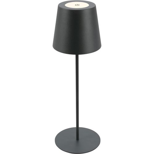 Lampe De Table Led Sans Fil Avec Touch, Variateur D'intensité Par Paliers, Lampe De Lecture, Camping, Lampe D'extérieur, 36x10,5 Cm, Anthracite