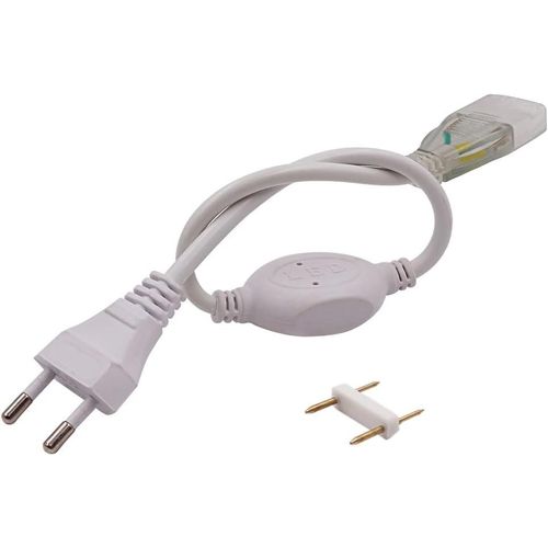 Ruban Led, Bande Led, Bandeau Led, Lumineux Bandeau Led 220v Ac 2835 Ip68 Étanche 144leds/M 900lm, Led Strip Light Lumineux Bandeau (Prise, Prise)