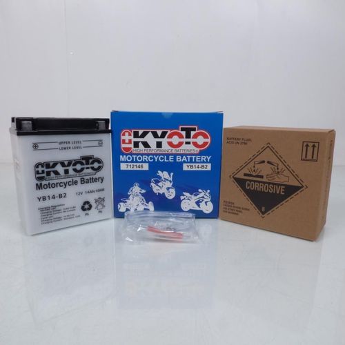 Batterie Kyoto Pour Moto Honda 750 Vfr F 1987 À 1989 Yb14-B2 / 12v 14ah Neuf