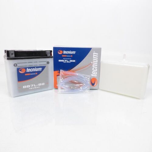 Batterie Tecnium Pour Scooter Peugeot 50 Jet Rnc Darkside 2010 À 2014 Yb7l-B2 / 12v 8ah Neuf