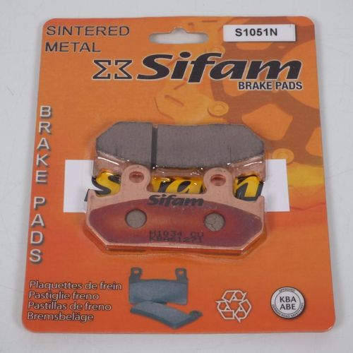 Plaquette De Frein Sifam Pour Moto Honda 600 Cbr 1987 À 1994 593hs / Av Neuf