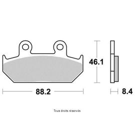 Plaquette De Frein Vesrah Pour Moto Honda 750 Vfr F 1986 À 1987 Avg Avd Neuf