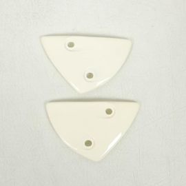 Paire Cache Latéral Casque Shark Pour Moto Lp5300 Blanc Nacré Neuf