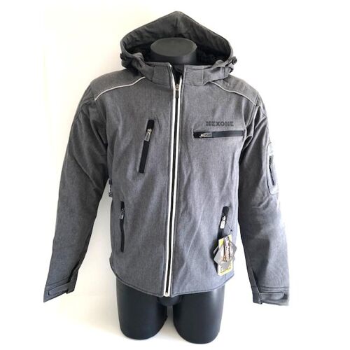 Blouson Pour Moto Route Nexone Soft Shell Taille L Gris Protection Dorsale Homologué