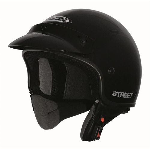 Casque Jet Rc Helmets Pour Deux Roues Rc Helmets Taille Xl 61cm / Street Noir Neuf En Destockage