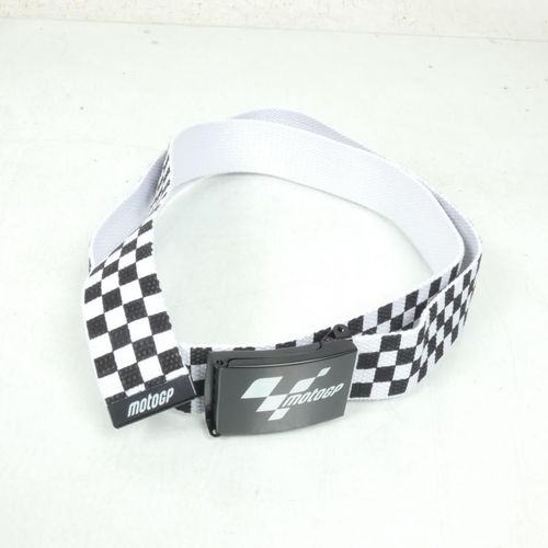 Ceinture Taille 104cm Moto Gp Pour Moto Damier Noir / Blanc Cadeau Motard Neuf