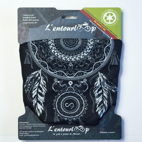 Tour De Cou Pour Moto L'entourloop Motorcycle Dreamcatcher Coloris Noir 100% Polyester