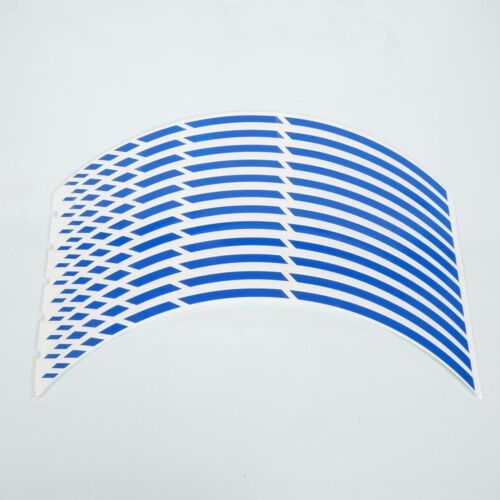 Kit 12 Liseré De Jante Bleu Pour Moto Jante 17 Pouces Look Racing Tunning Street