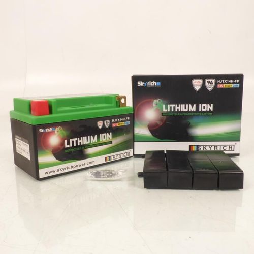 Batterie Lithium Skyrich Pour Scooter Piaggio 125 X Evo - Etrier Ar 1 Axe 2007 À 2016 Hjtx14h-Fp-S / 12v 4ah Neuf