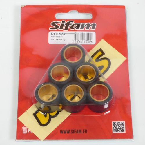 Galet Rouleau De Variateur Sifam Pour Scooter Peugeot 125 Satelis Ii Urban 2012 À 2017 20x17 9.5grs Neuf