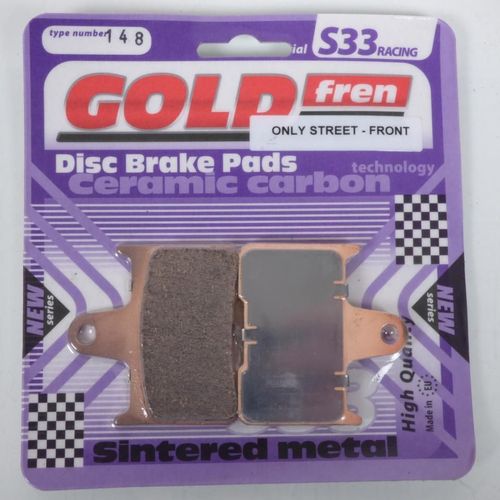 Plaquette De Frein Gold Fren Pour Honda 1300 Cb X4 1997 À 2000 Ard / Sc38 / Dcv/Dcw/Dcx/Dcy Neuf