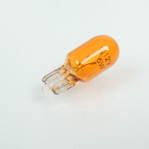 Ampoule 12v 5w Culot Type W2.1x9.5d Orange Rms Pour Moto Auto / À L'unité Neuf