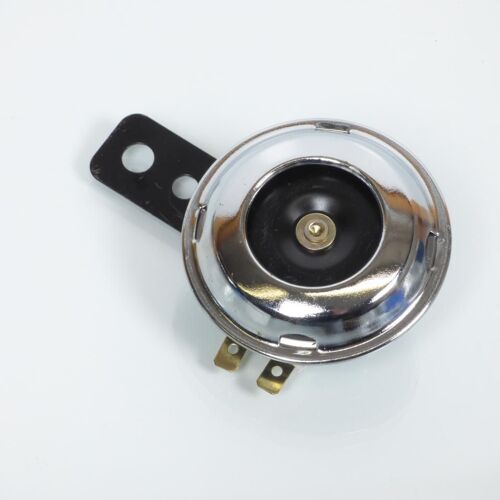 Klaxon Générique Pour Moto 7220063 / 12v Chromé/Noir D67 Neuf