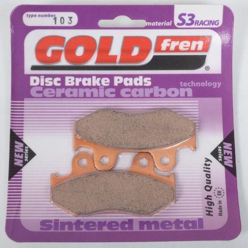 Plaquette De Frein Gold Fren Pour Moto Honda 125 Cr R 1984-1986 Av Neuf