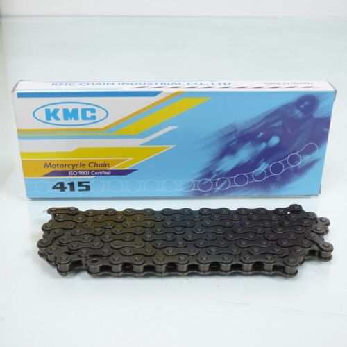 Chaîne De Transmission Kmc Pour Mobylette Peugeot 50 103 Vogue 2004 À 2018 Pas 415 106 Maillons Neuf