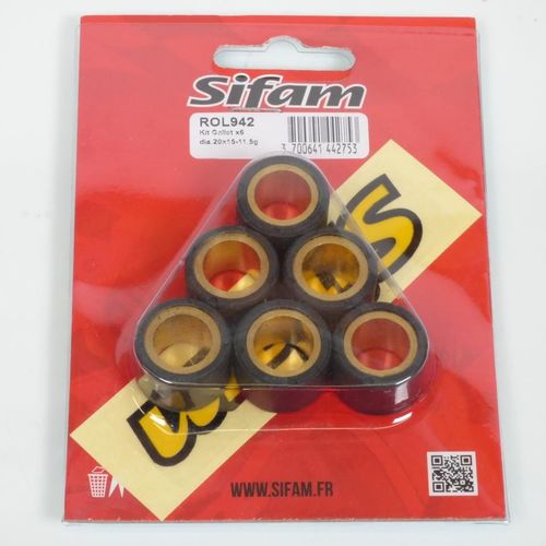 Galet Rouleau De Variateur Sifam Pour Scooter Honda 125 Sh 2001 À 2004 20x15 11.5grs Neuf