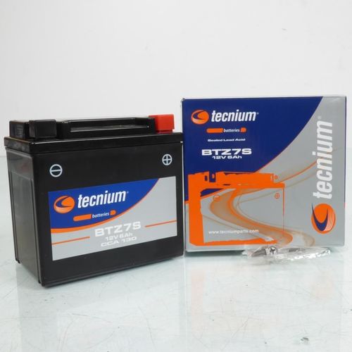 Batterie Sla Tecnium Pour Scooter Aprilia 125 Sr 1999 À 2003 Ytz7s-Bs / 12v 6ah Neuf