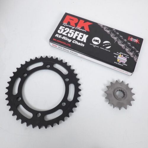 Kit Chaîne Fe Pour Moto Kawasaki 600 Zx-6 R Ninja 1995 À 1997 15x40 Pas 525 Neuf