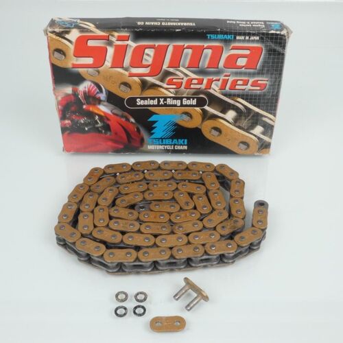 Chaîne De Transmission Tsubaki Sigma Xrg 98 Maillons Pas 520 Pour Moto Neuf