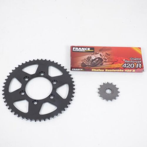 Kit Chaîne France Equipement Pour Moto Rieju 50 Spike 2003 À 2005 15x52 Neuf
