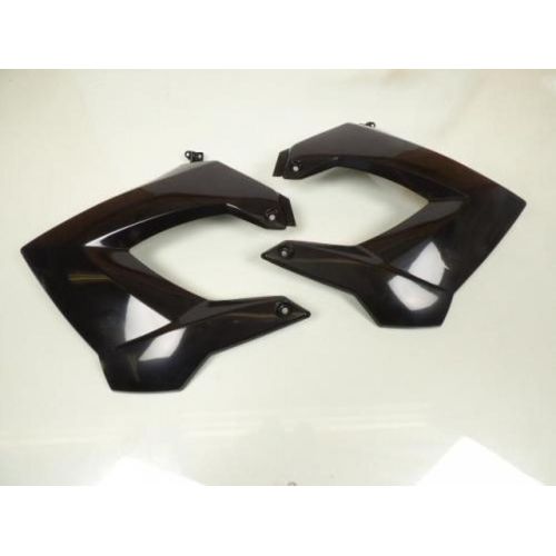 Écope De Radiateur Tun'r Pour Moto Derbi 50 Senda Noire Par Paire Neuf