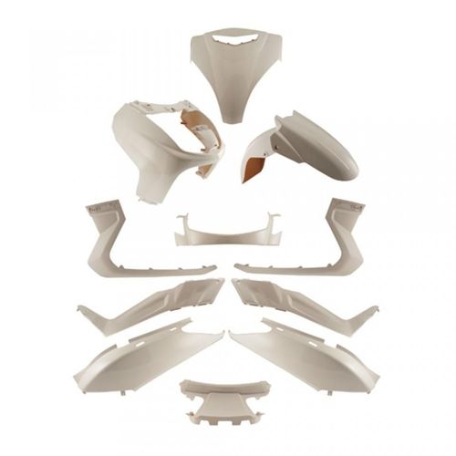 Kit Carénage Blanc Brillant One Pour Scooter Yamaha 125 Xmax 2005 À 2006 Neuf